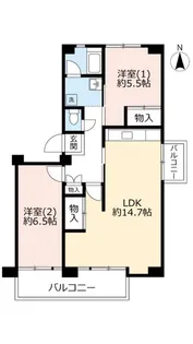 URポートアイランド【2階】の間取り