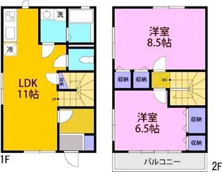 レトアテラスK2の間取り