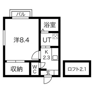 オリーブ【1階】の間取り