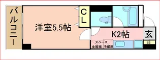 ポルトウール【1階】の間取り
