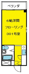 タイヨウマンション【3階】の間取り