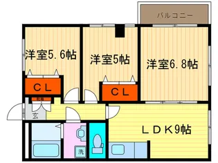 長岡はつみ館【1階】の間取り