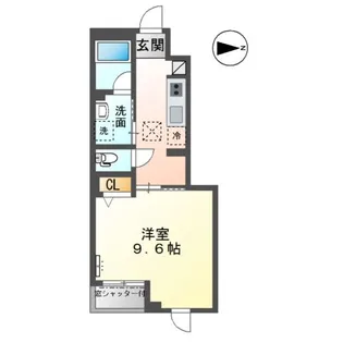 エクレール高畑【1階】の間取り