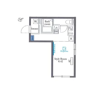 ヴァンテジオ目黒Uno【1階】の間取り