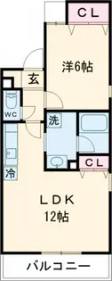プランドールヒルズ【1階】の間取り