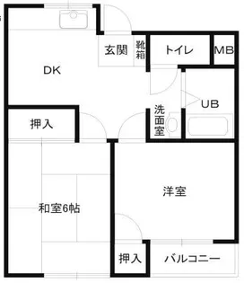 B・ビレッジ【4階】の間取り