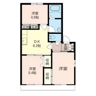 ファンタジアつきみ野【1階】の間取り