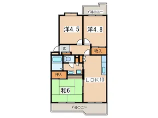 ベルセゾン湘南【3階】の間取り