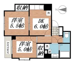 グラッドヒルズ明大前【1階】の間取り