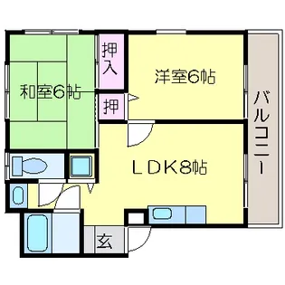 ツイン77【2階】の間取り