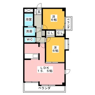 ウッドペッカー【7階】の間取り