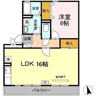 グローリー中村【2階】の間取り
