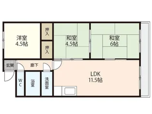リーブル広【10階】の間取り