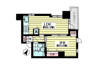 ジュネス荻窪【5階】の間取り