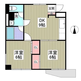 つつじヶ丘アームス【2階】の間取り