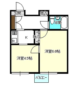 クリオ毛呂山壱番館【3階】の間取り
