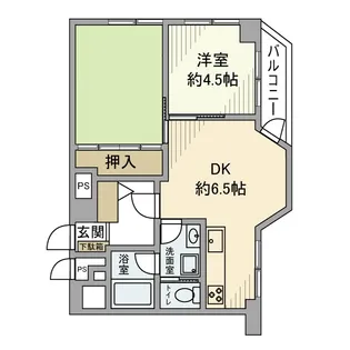 洗足池ローズベイハイツ【3階】の間取り