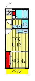 シャルム都賀【3階】の間取り