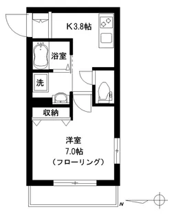 ホワイトコート【1階】の間取り