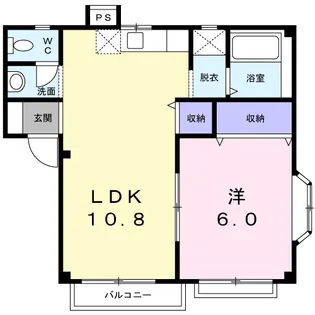 マリッチYS C【2階】の間取り