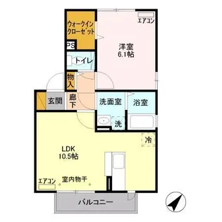 フェザント東館【2階】の間取り