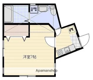 ビックオレンジ横浜西谷B棟【2階】の間取り