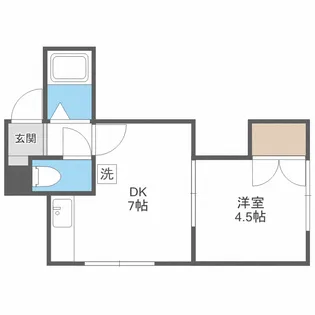 ウイングN15【2階】の間取り