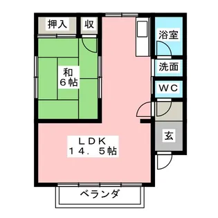 メゾンポテト【2階】の間取り