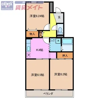 Torano城西【4階】の間取り