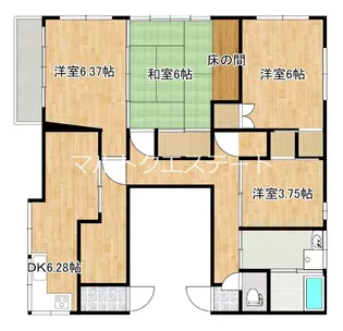 亀田ビル西田小前【3階】の間取り