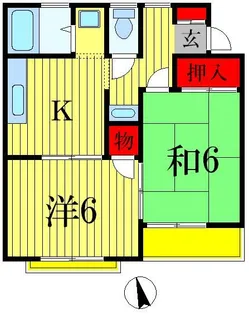 ガーデン・ハイツ【2階】の間取り