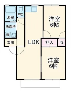 ねむの木タウン B【2階】の間取り