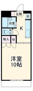 ジュネス・オクラバB【1階】の間取り