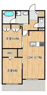 仮称)中野島ヘーベルメゾン【2階】の間取り
