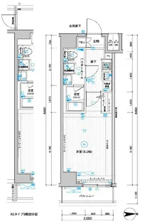 メインステージ武蔵関駅前II【7階】の間取り