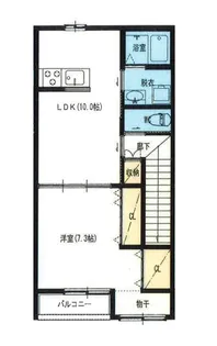 シャルマン長岡【2階】の間取り