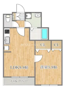 ディーシーアネックス【1階】の間取り
