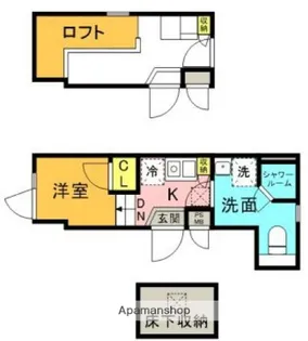 レイアス神田神保町【1階】の間取り