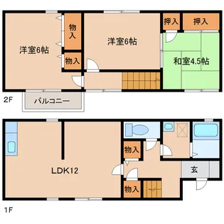 セジュール・ローズ【1階】の間取り