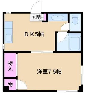 伊田ビル【5階】の間取り
