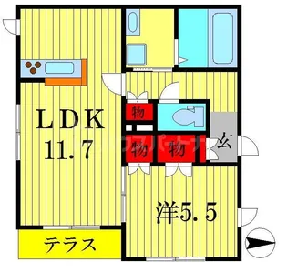 ノーズライド【1階】の間取り