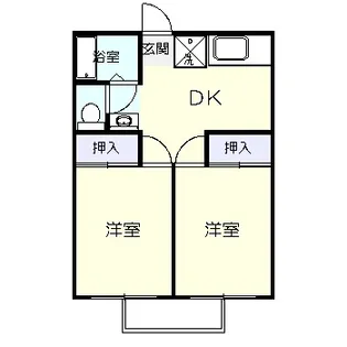 メゾンテンマン【1階】の間取り