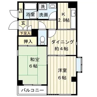 アコルデ御蔵【3階】の間取り