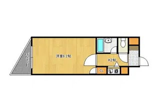 アーバンクルーザー六ツ門【12階】の間取り
