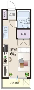 b CASA多摩永山IIre born【1】【5階】の間取り