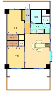 ローズヒルズ【3階】の間取り