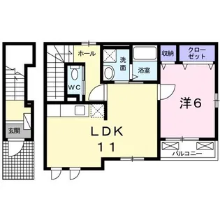 Rose casa【2階】の間取り