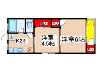 ハイツ松本【2階】の間取り