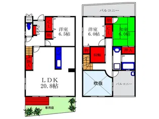 アダ-ジョ北垣内の間取り