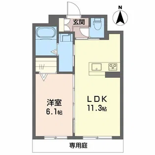 パミドール【1階】の間取り
